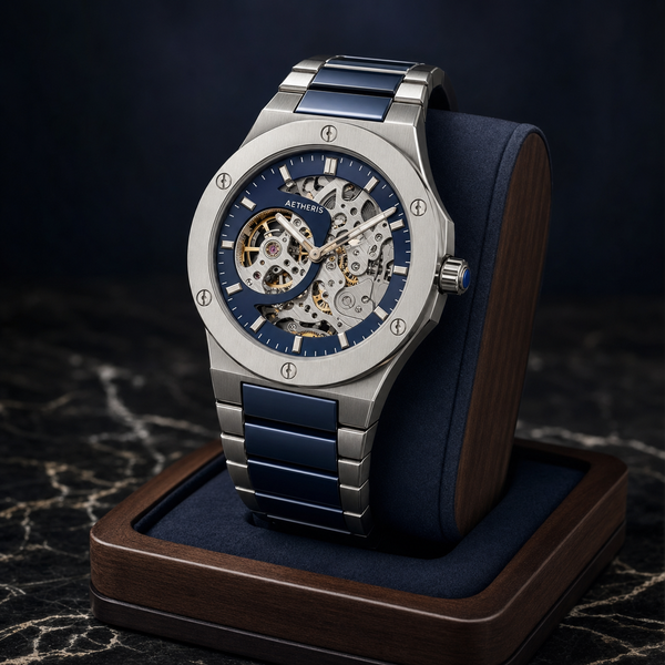 AETHERIS Blue Skeleton Watch - product image 1