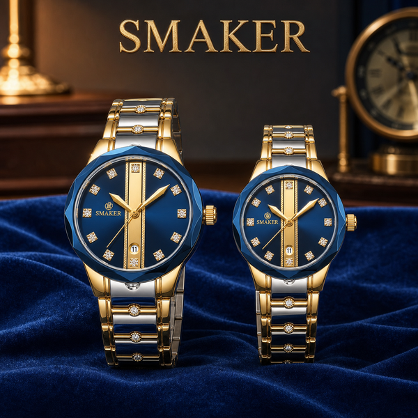 SMAKER Rectangular Couples Watch Collection - product image 1