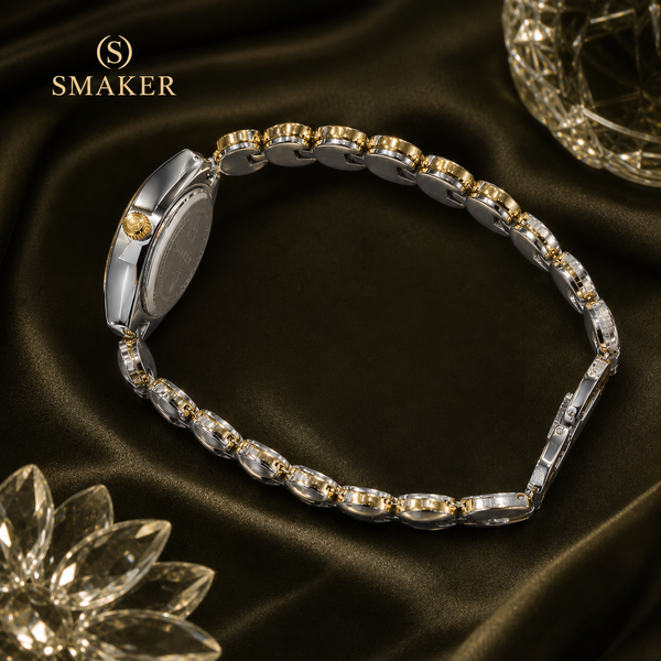 SMAKER Two-Tone Faceted Jewelry Watch - product image 1