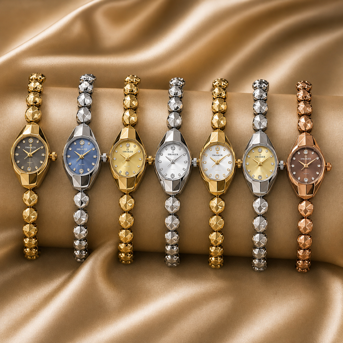 Faceted Jewelry Watch Color Collection