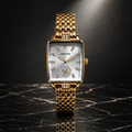 Gold Rectangular Multilink Watch