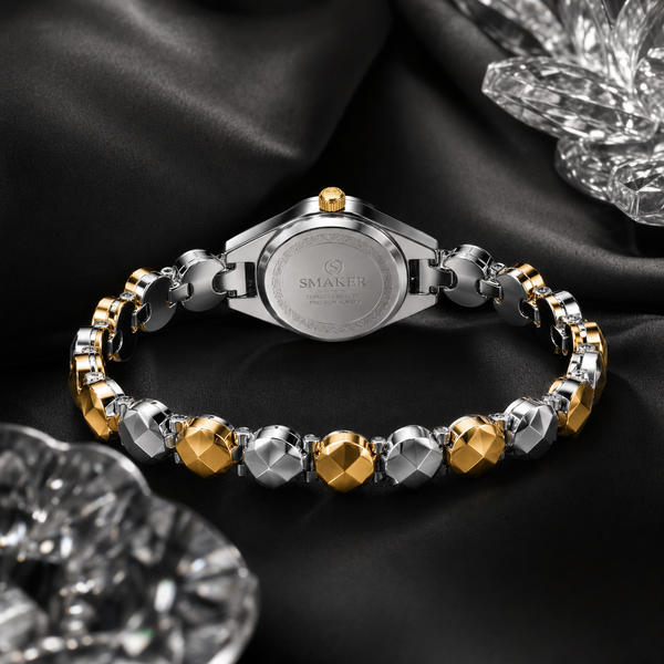 SMAKER Two-Tone Faceted Jewelry Watch - product image 3