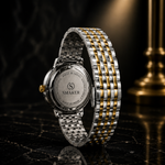 Ladies Fancy Ceramic Design Steel Bracelet Watch